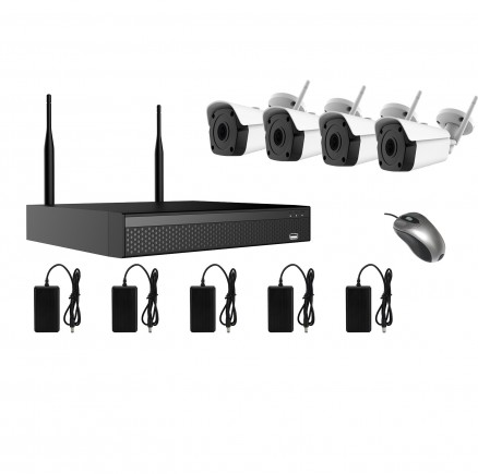 SVN SOUL KIT 8 на 4 уличные WiFi камеры 8Мп SVN SOUL KIT 8 на 4 уличные WiFi камеры 8Мп